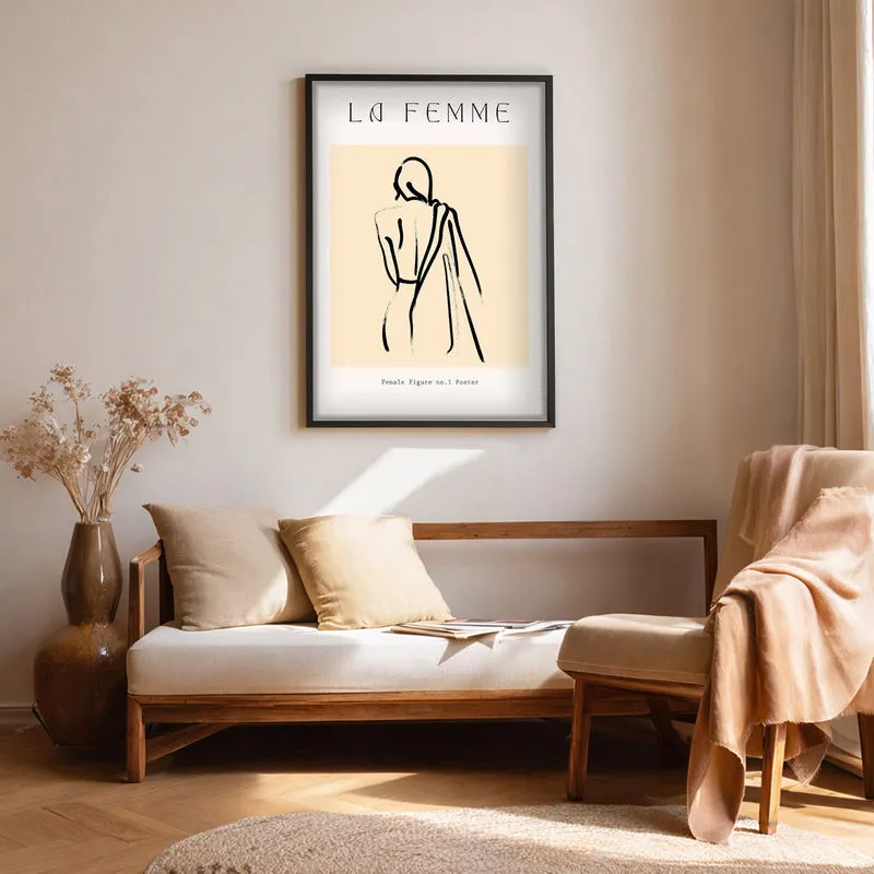 Grace in Retreat Canvas Wall Painting With Black Frame media 1