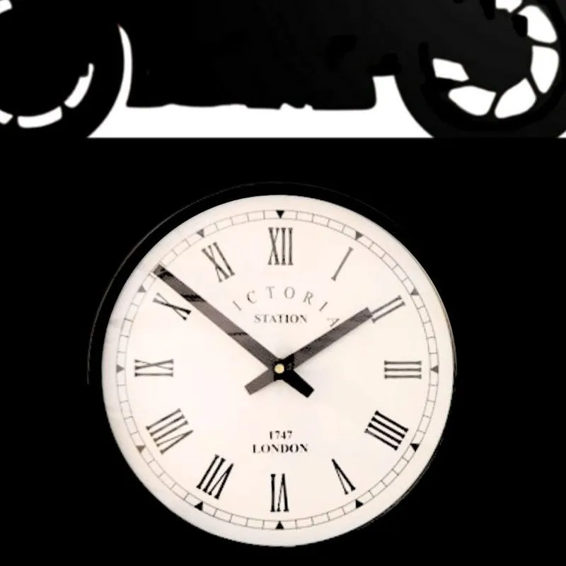 Motoedge Steel Analog Wall Clock - Black media 5
