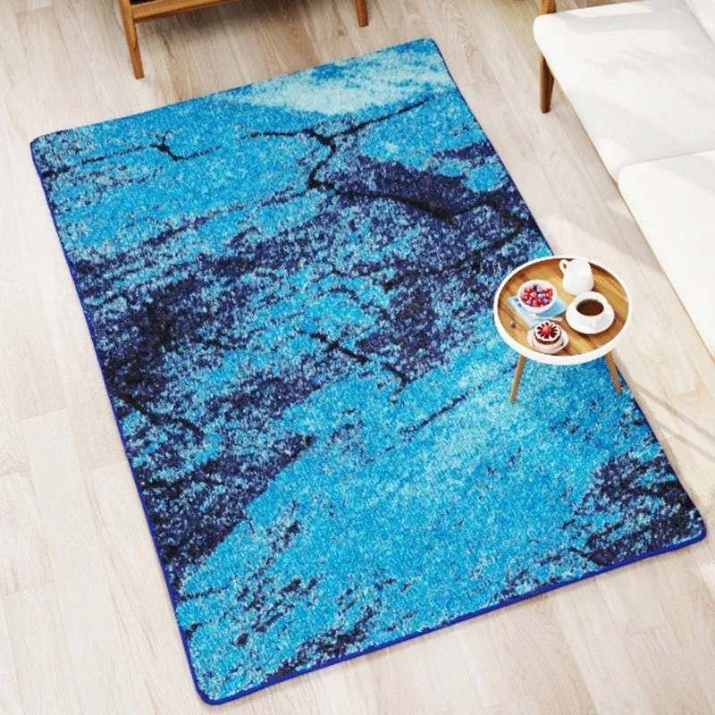 Syvon Abstract Micro Fiber Area Rug - Blue media 3