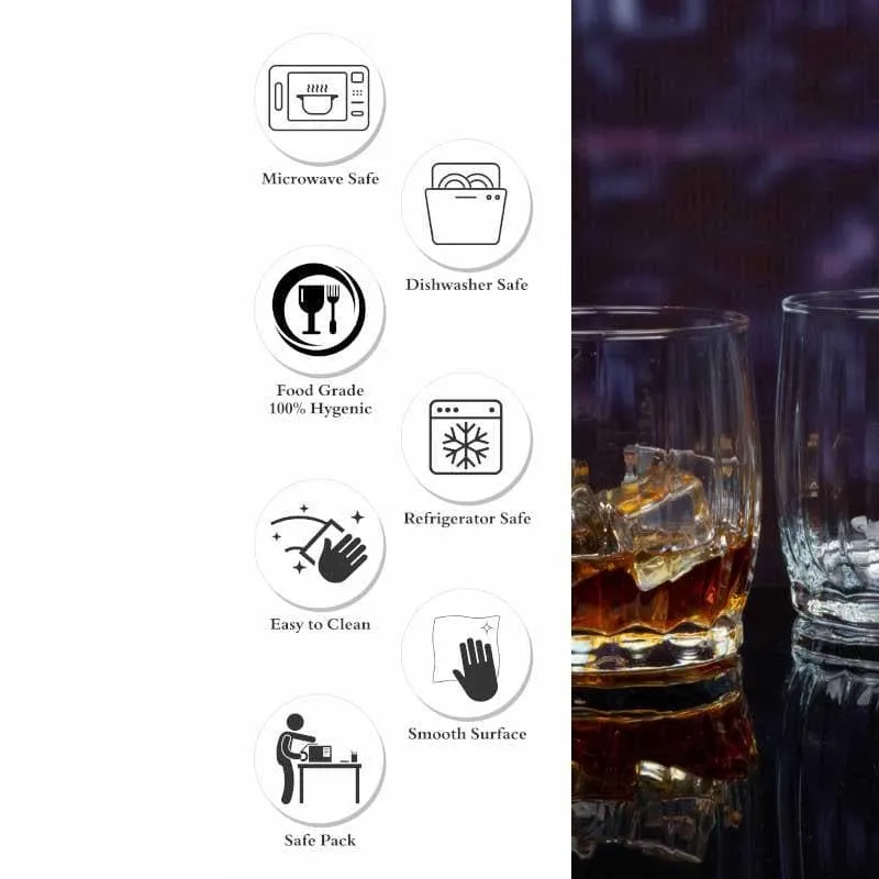 Pasabahce Momita Old Fashioned Glasses (370 ML) - Set Of Six media 5