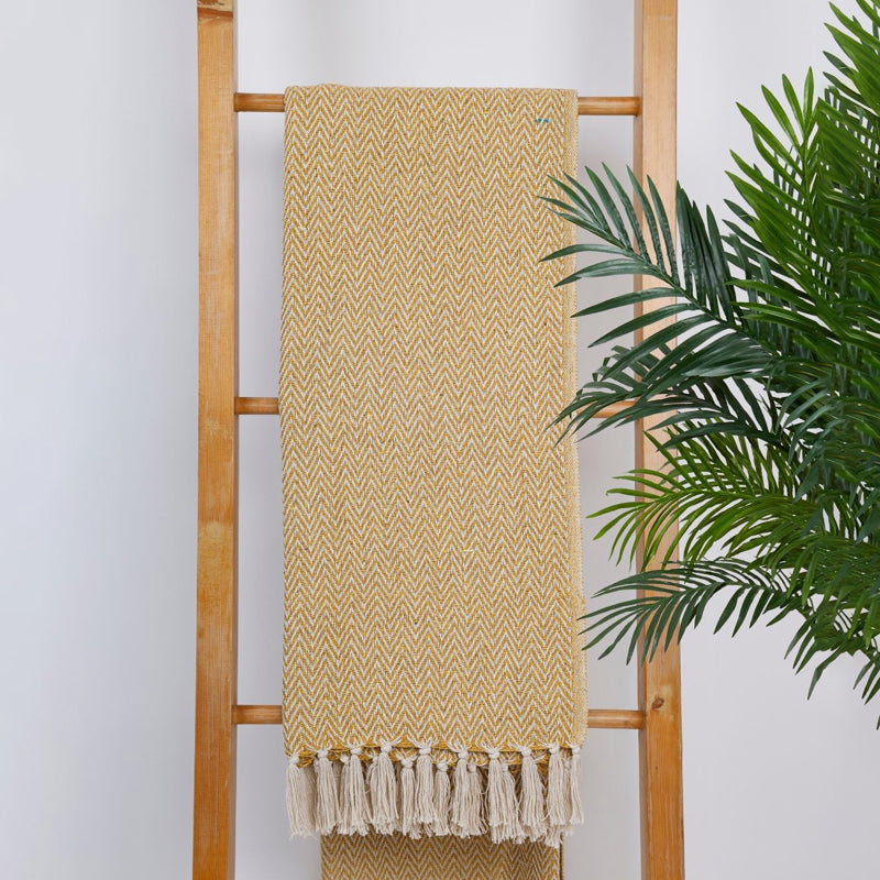 Mocha Wave Throw - Yellow media 6