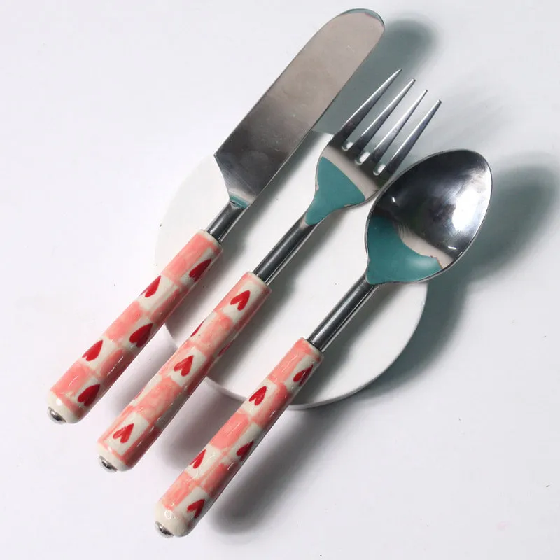 Hearty Check Cutlery - Three Piece Set media 3