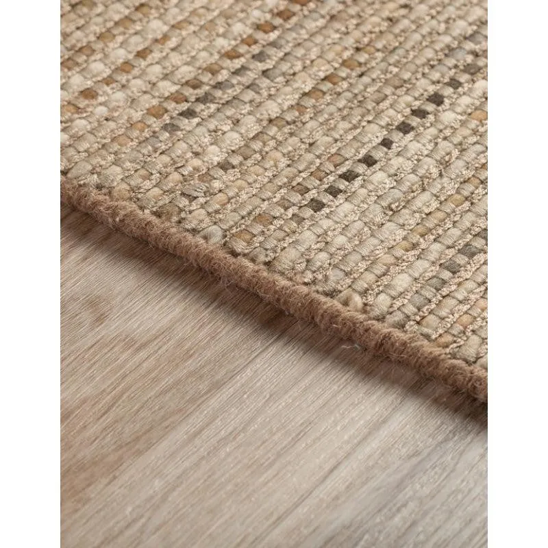 Lasumi Hand Woven Wool Rug - Soft Brown media 5