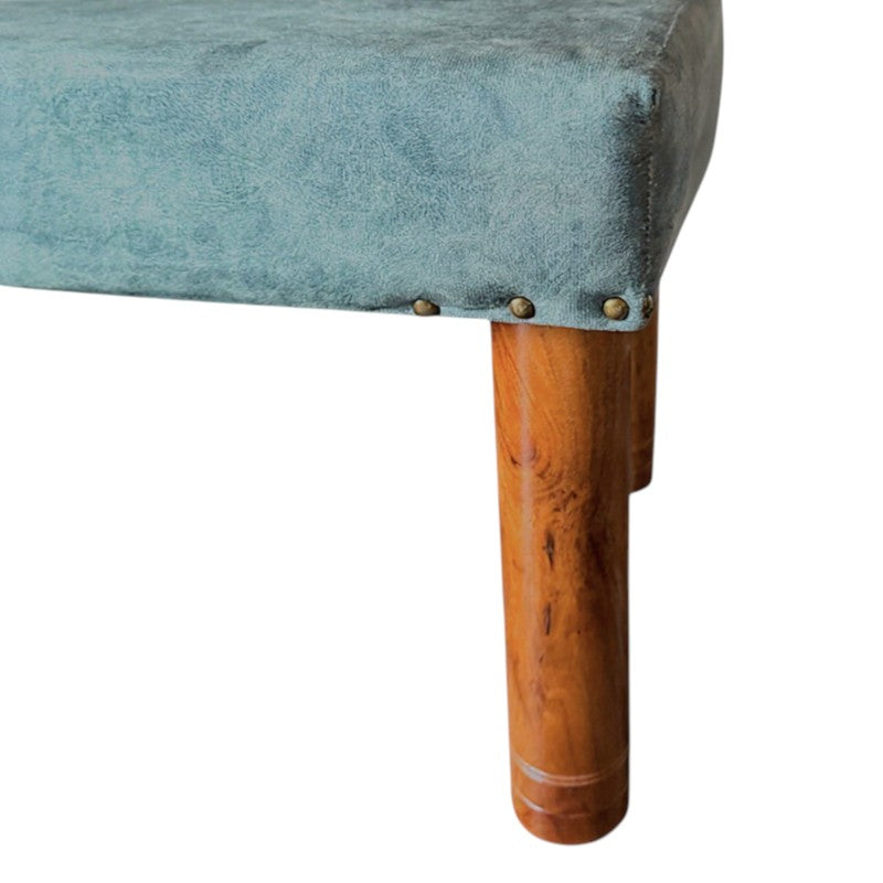 Breno Sheesham Wooden Bench - Blue media 6