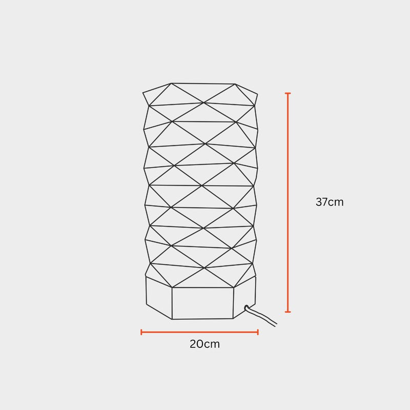 Fig Living Lumi Hexa Cotton Table Lamp - Beige media 11