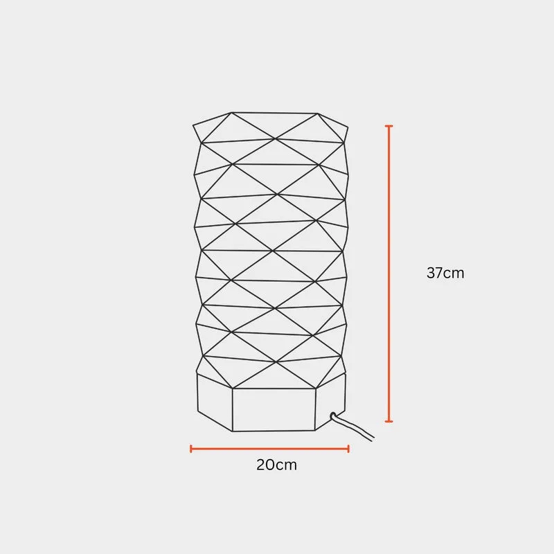 Fig Living Lumi Hexa Cotton Table Lamp - Beige media 11