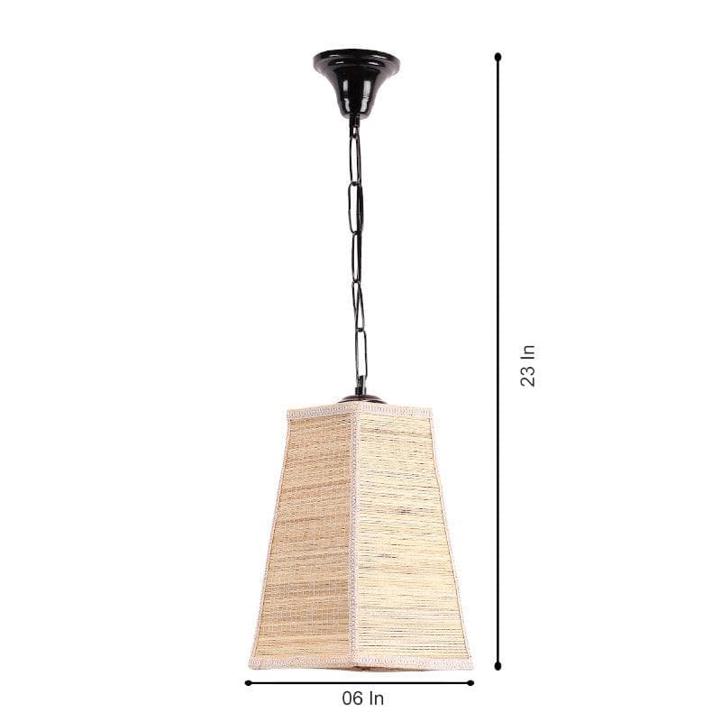 Pamina Bamboo Cane Ceiling Lamp media 5