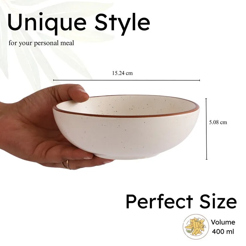 Classic Off-White Serving Bowl - 400 mL media 7