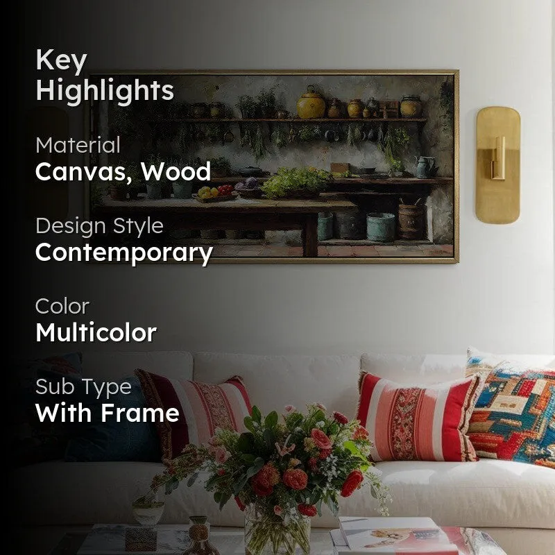 Herb Garden Canvas Wall Painting With Frame media 2