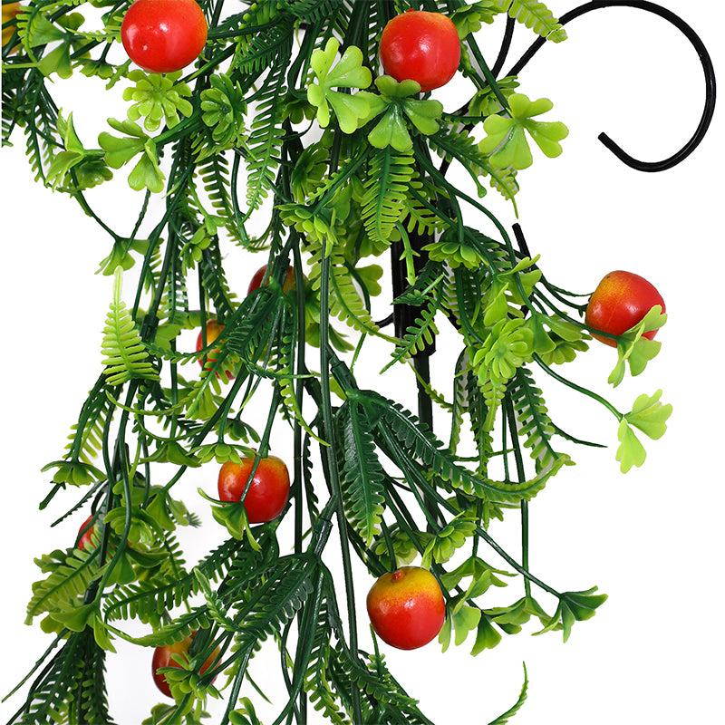 Faux Apple Vine With Metal Wall Stand media 3