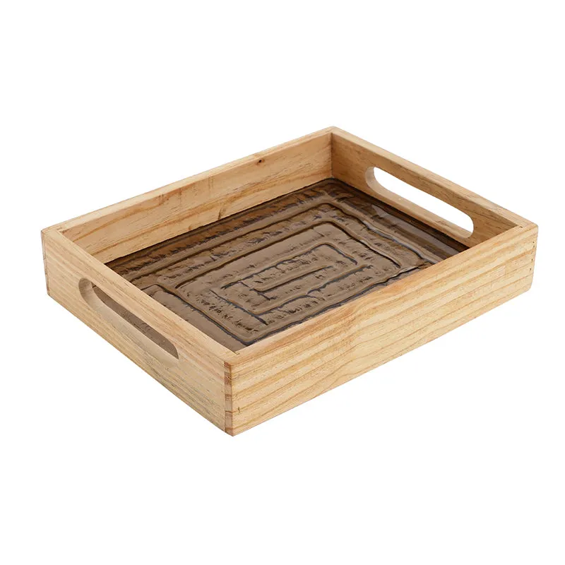 Nyma Spiral Serving Tray - Brown media 4
