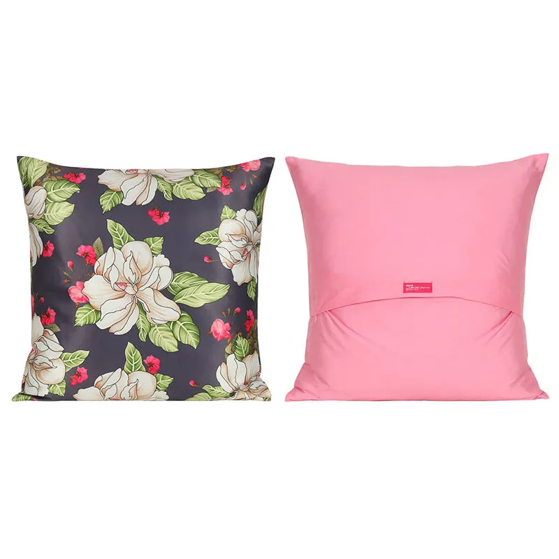 India Circus Floral Chevron Printed Velvet Cushion Cover - Set Of Five media 5