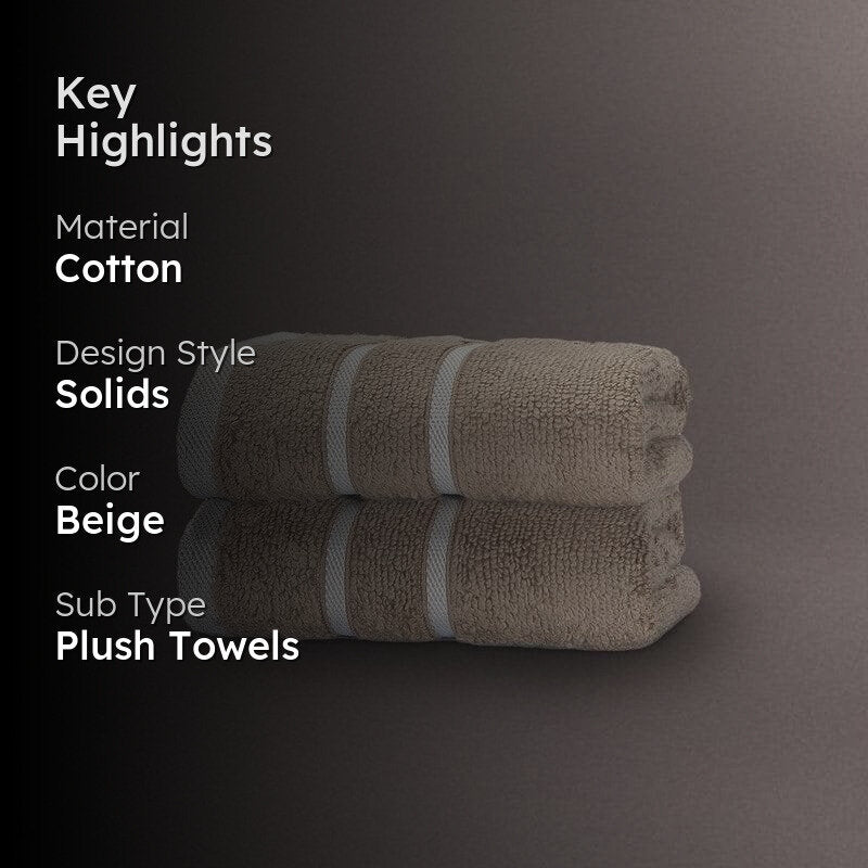Beige Oh-so-soft Towel image 2