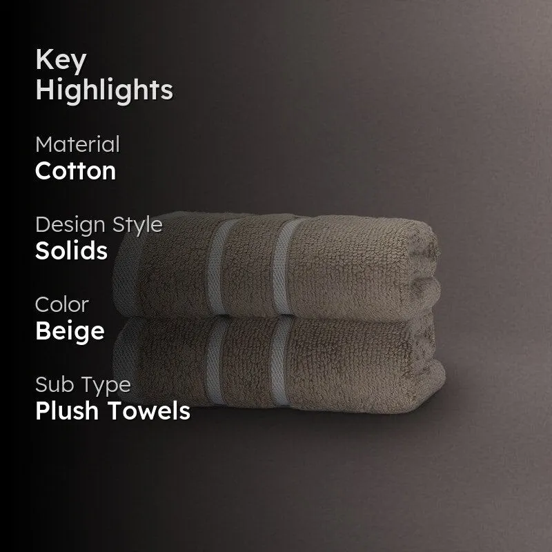 Beige Oh-so-soft Towel media 2