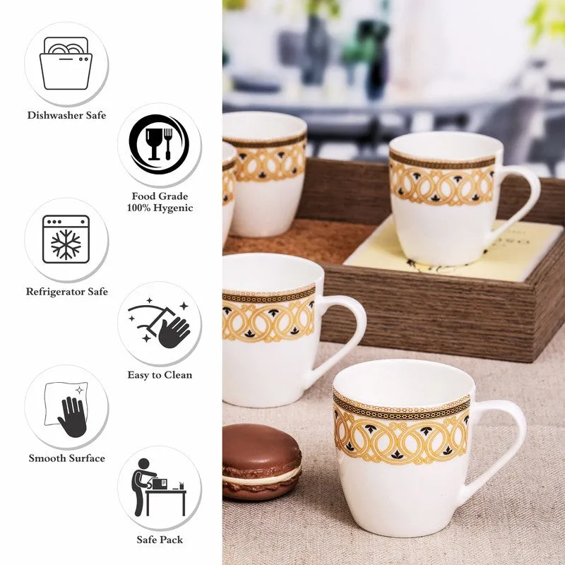 Azure Bone China Tea Cup (180 mL Each) - Set Of Six media 5