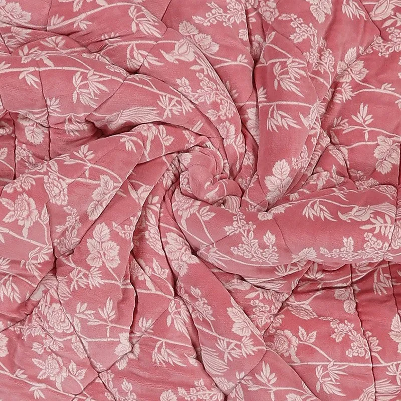Monte Carlo Floral Bliss Comforter (Pink) - 1114 GSM media 5