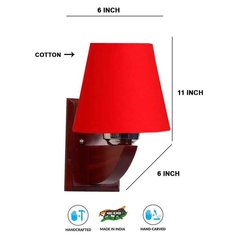 Lush Conical Wooden Wall Lamp media 7