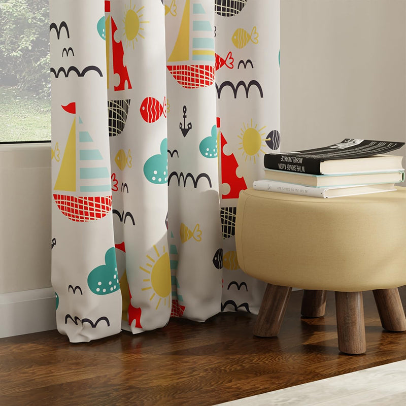 Urban Space Beach Day Blackout Curtain - Multicolor media 4