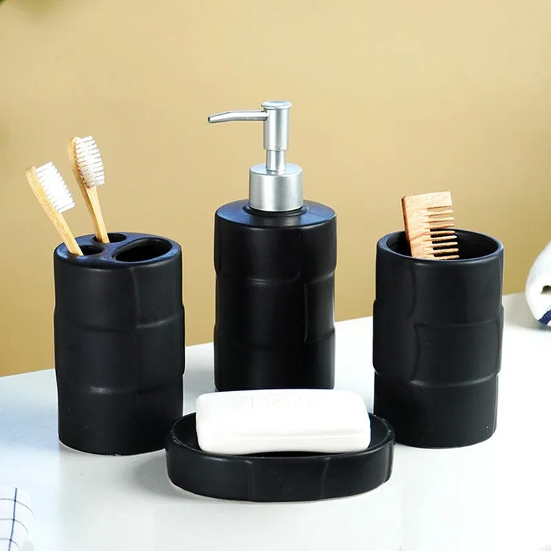 PureNest Ceramic Bathroom Set - Four Piece Set media 4