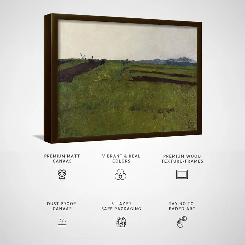 Greener Grass Wood Wall Art With Frame - Black media 5