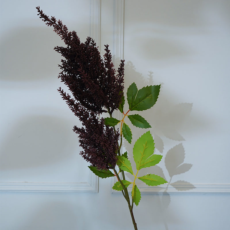 Faux Millet Grass Flower Stick (Dark Brown) - 33 CM media 3