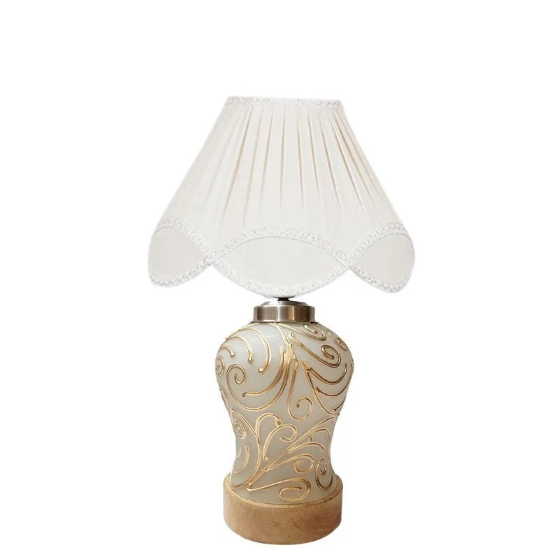 Lumithra Arc Wooden Table Lamp - OffWhite media 4