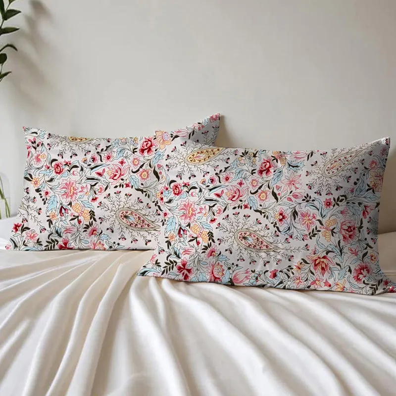 Tulip Dreams Cotton Pillow Cover - Set Of Two media 1