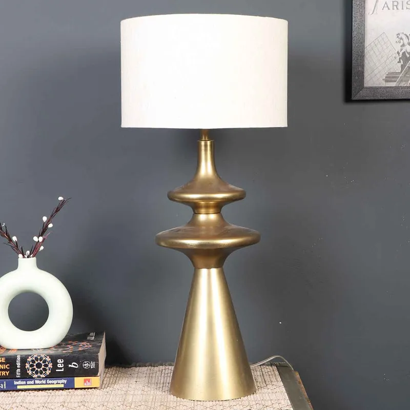 Alumea Metal Table Lamp - Gold,White media 3