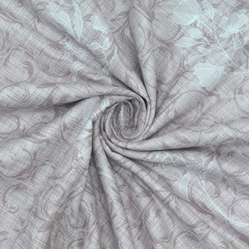 Little Petals Reversible Cotton Dohar (Purple,White) - 120 GSM media 6