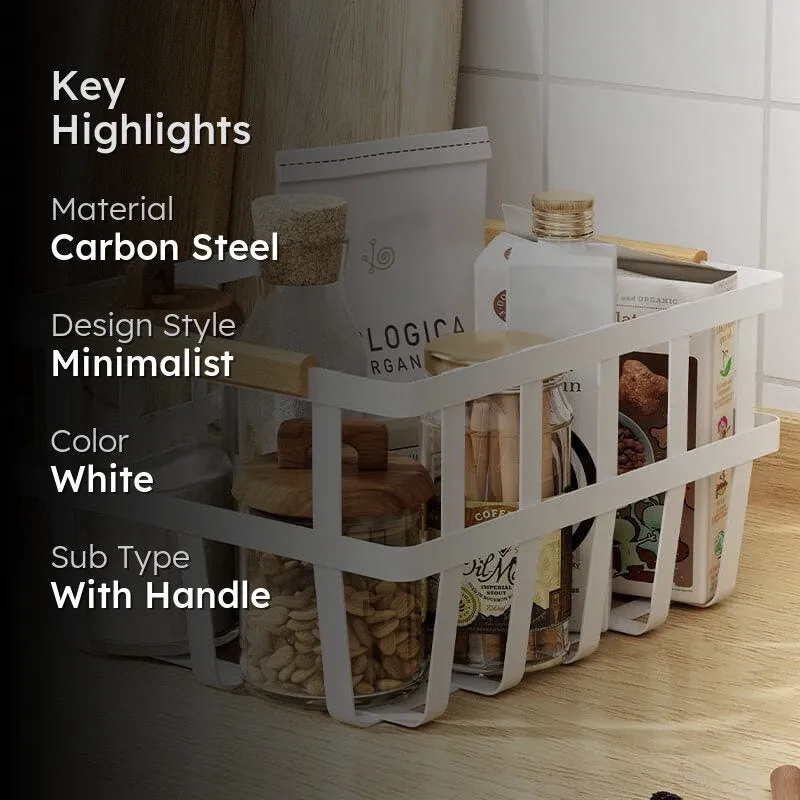 Nora Carbon Steel Storage Basket media 2