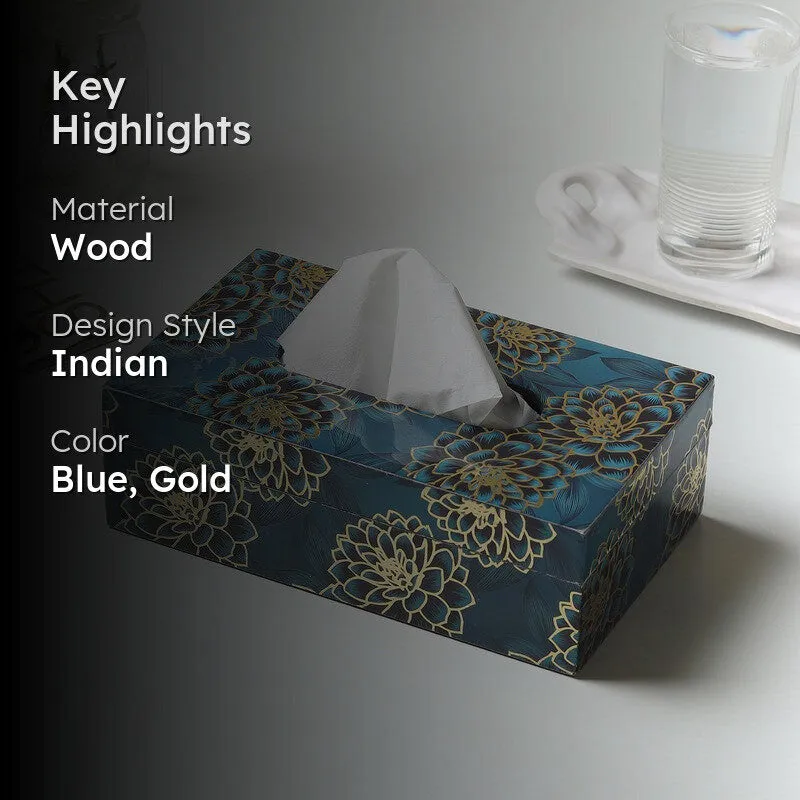 Deshira Wooden Tissue Holder media 2