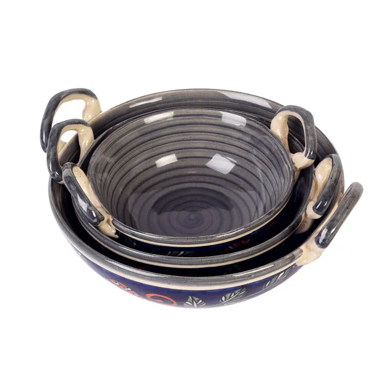 Tusker Grace Ceramic Serving Bowl (300 ML/200 ML/150 ML)- Set of Three media 5