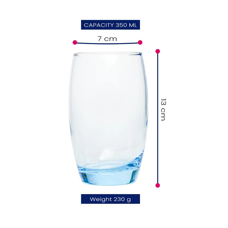 Luminarc Salto Glass (350 mL/Blue) - Set Of Six media 6