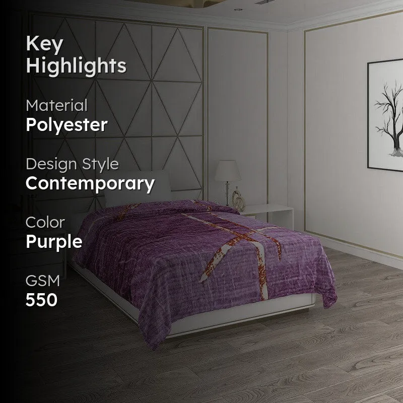 Monte Carlo Lavender Dreamscape Blanket - 550 GSM media 2
