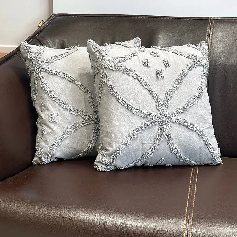 Kata Tufted Cover (Light Grey) - Set Of Two media 3