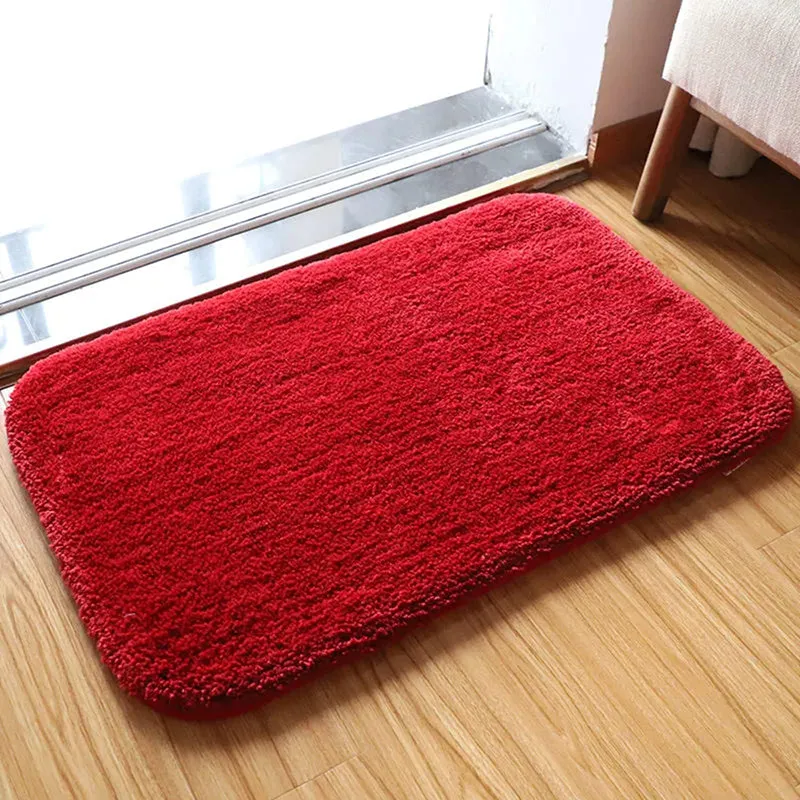 Lois Anti Skid Bath Mat (Red) - Set Of Four media 4
