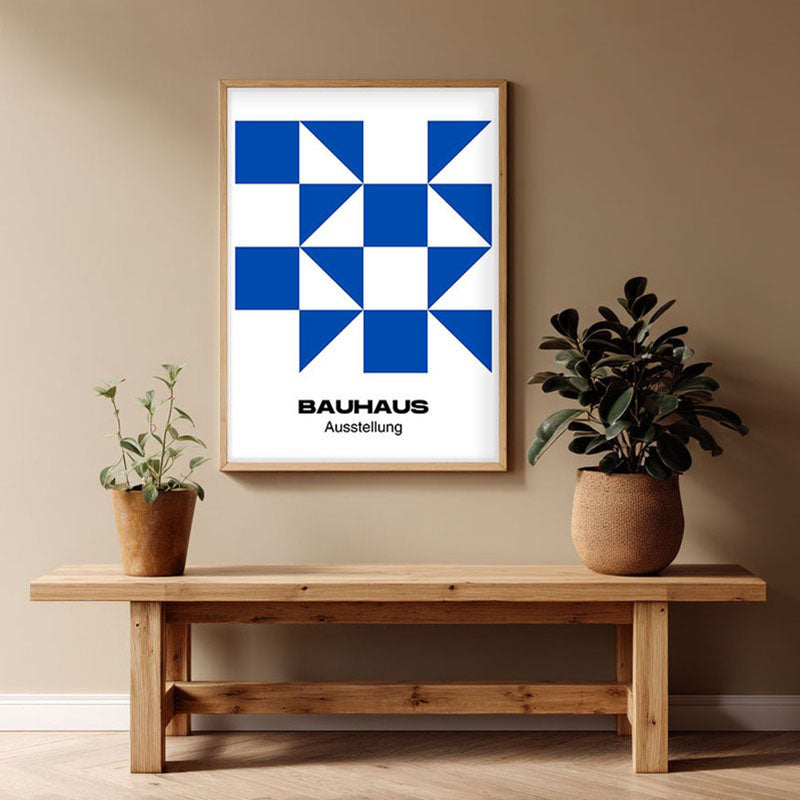 Ausstellung Archival Canvas Wall Art - Natural Brown Frame
