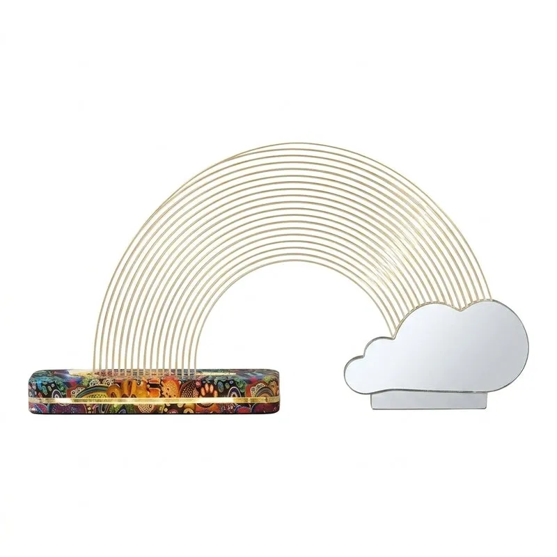Lit Rainy Day Acrylic Table Lamp - Transparent media 5