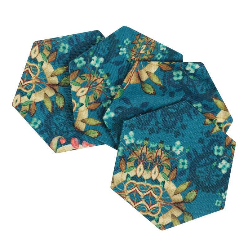 Alara Hexa Canvas Coaster - Set Of Two media 4