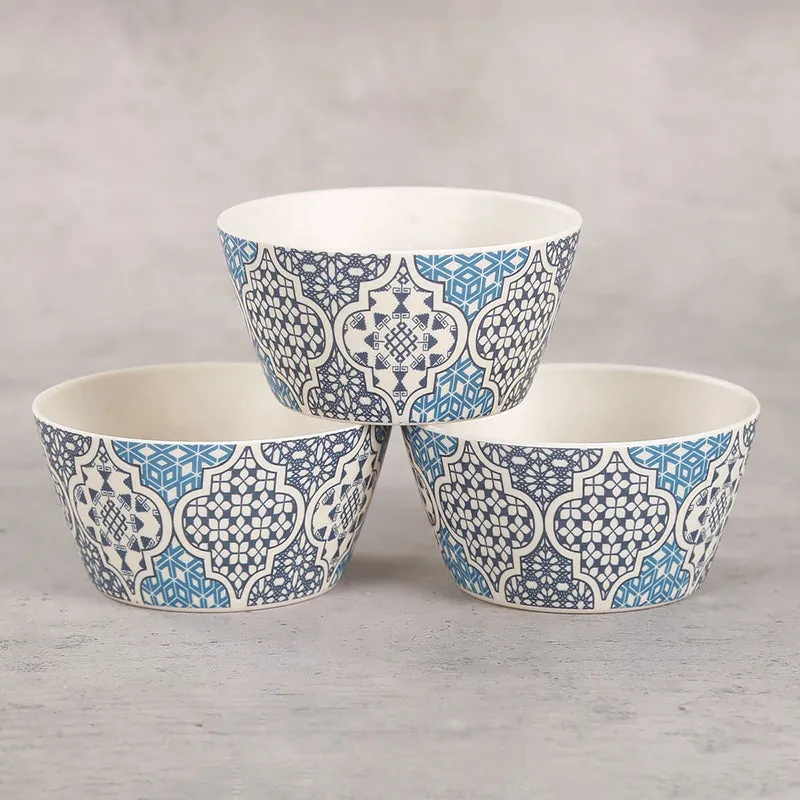 India Circus Sublime Bone China Snack Bowl With Tray (150 mL) - Four Piece Set media 5