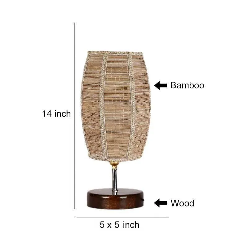 Mogo Bamboo Table Lamp - Beige,Brown media 6