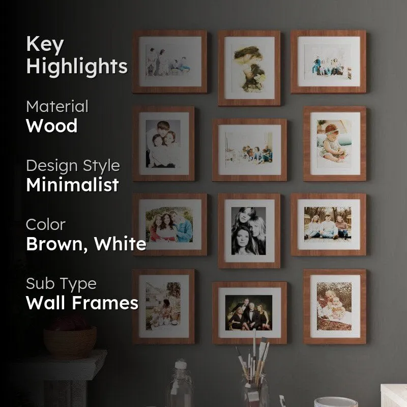 Memory Mood Photo Frame (Brown) - Set Of Twelve media 2