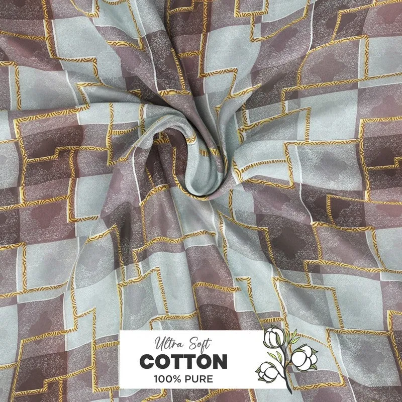 Irvyn Cotton Bedsheet (Multicolor) - 144 TC media 5