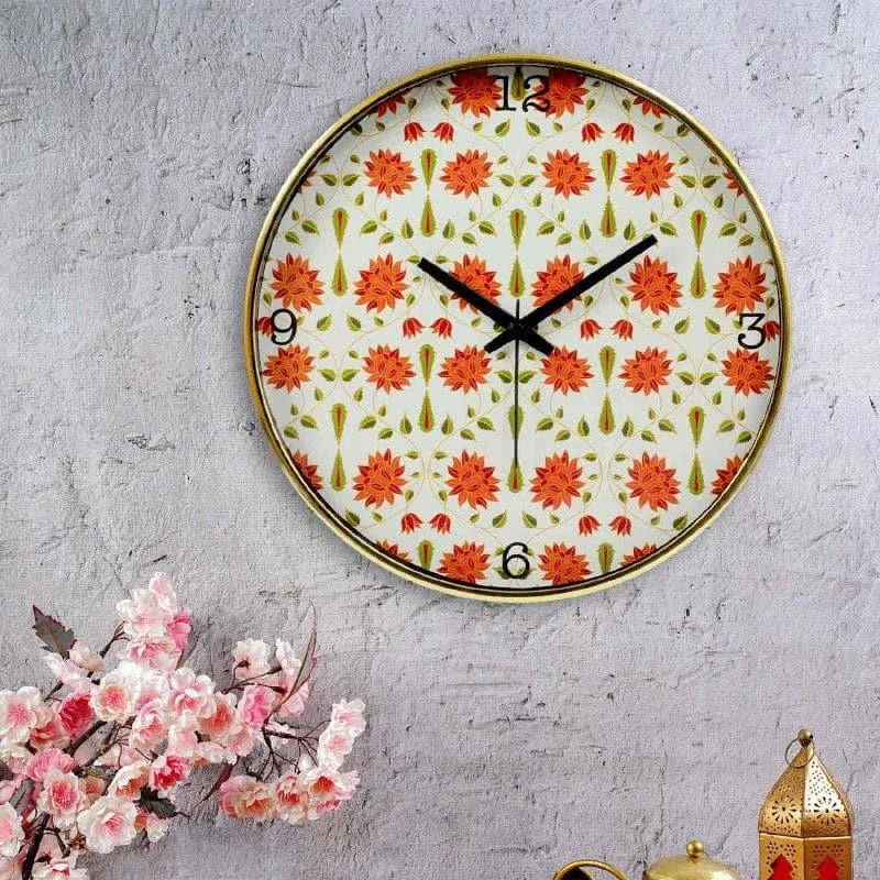 Bloom Blast Wall Clock media 1