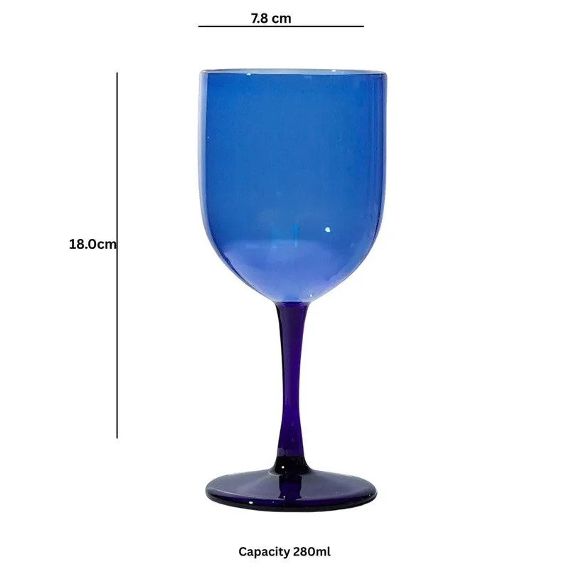 Olive Dusk Goblet Glasses(280 mL) - Set Of Two media 6