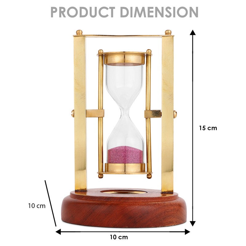 Peppy Hourglass Glass Showpiece media 6