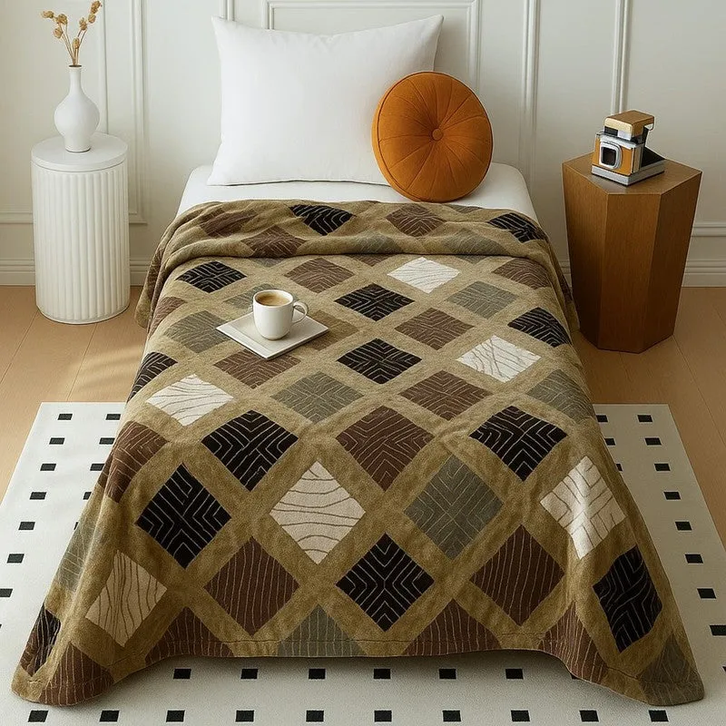 Cross Box Wool Blankets - 330 GSM media 1