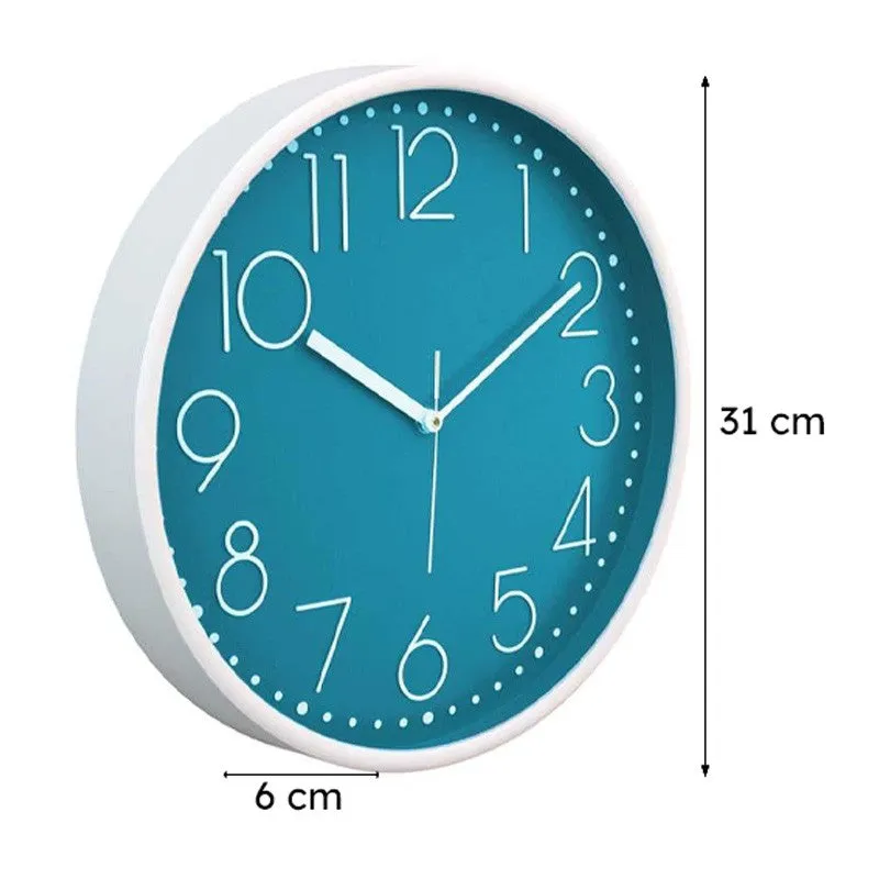 Elementary Wall Clock - Cerulean media 6