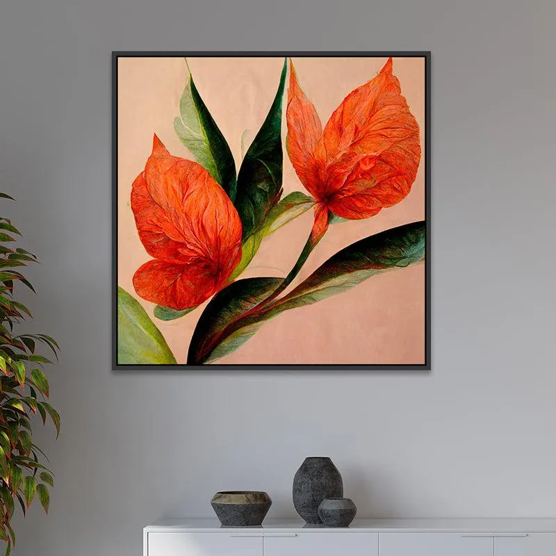 Flowers Blooming Canvas Wall Painting media 1