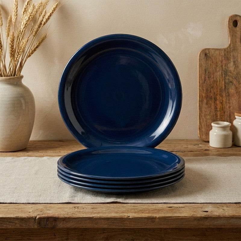 Sapphire Melamine Quarter Plates - Set of Six